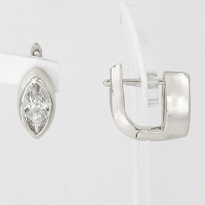 Teardrop Earrings - Silver