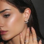 Ear Jacket Studs - Silver - Image 2