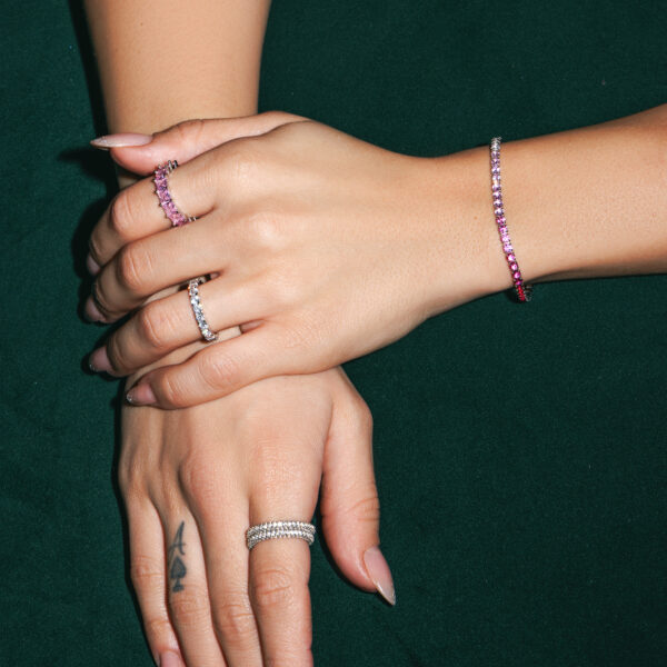 Pink Tennis Bracelet