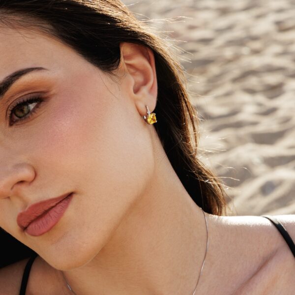 Sunrise Drop Earrings - Silver